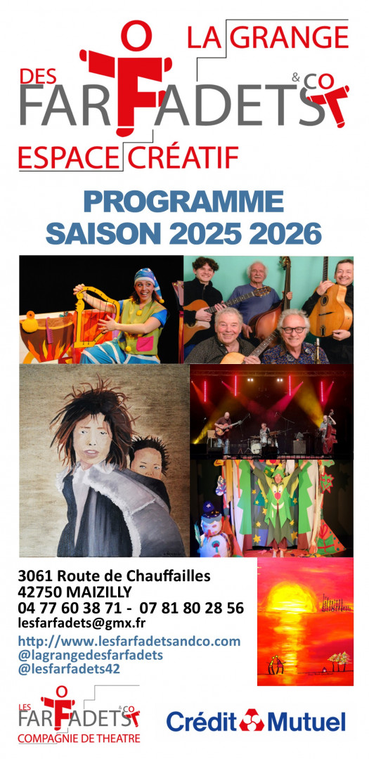 PROGRAMME SAISON 2025 2026 DE LA GRANGE DES FARFADETS