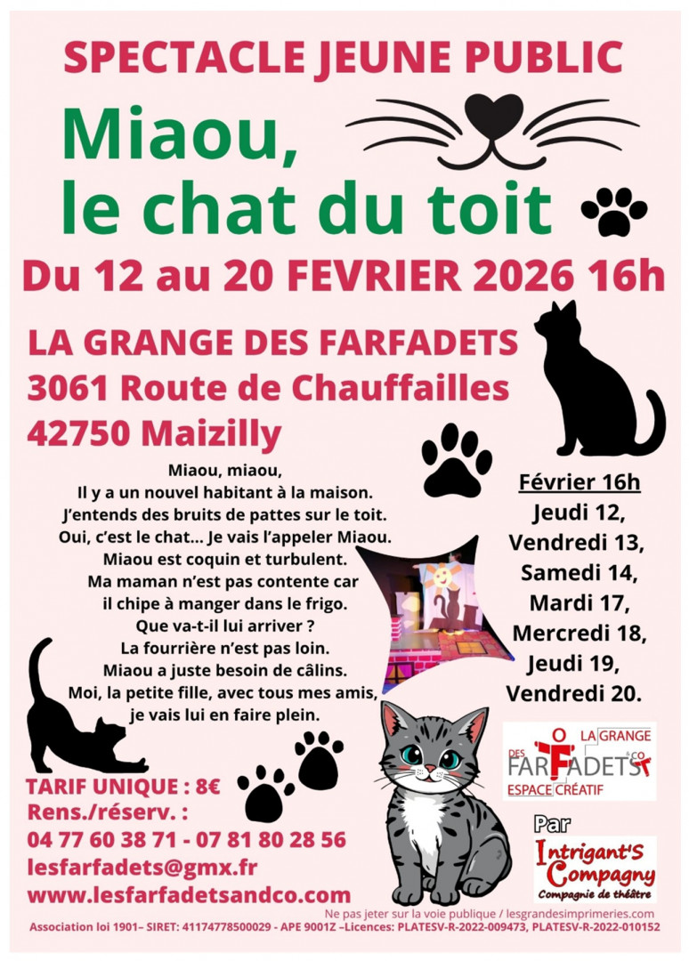 Verso Miaou le chat du toit